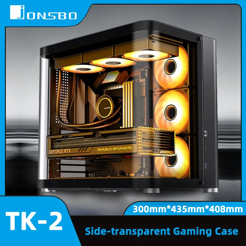 JONSBO TK-2 M-ATX Компьютерный корпус из стали Гиперболический полупрозрачный боковой игровой корпус ITX 360 мм Компьютерный корпус с водяным охлаждением
JONSBO TK-2 M-ATX Компьютерный корпус из стали Гиперболический полупрозрачный боковой игровой корпус ITX 360 мм Компьютерный корпус с водяным охлаждением