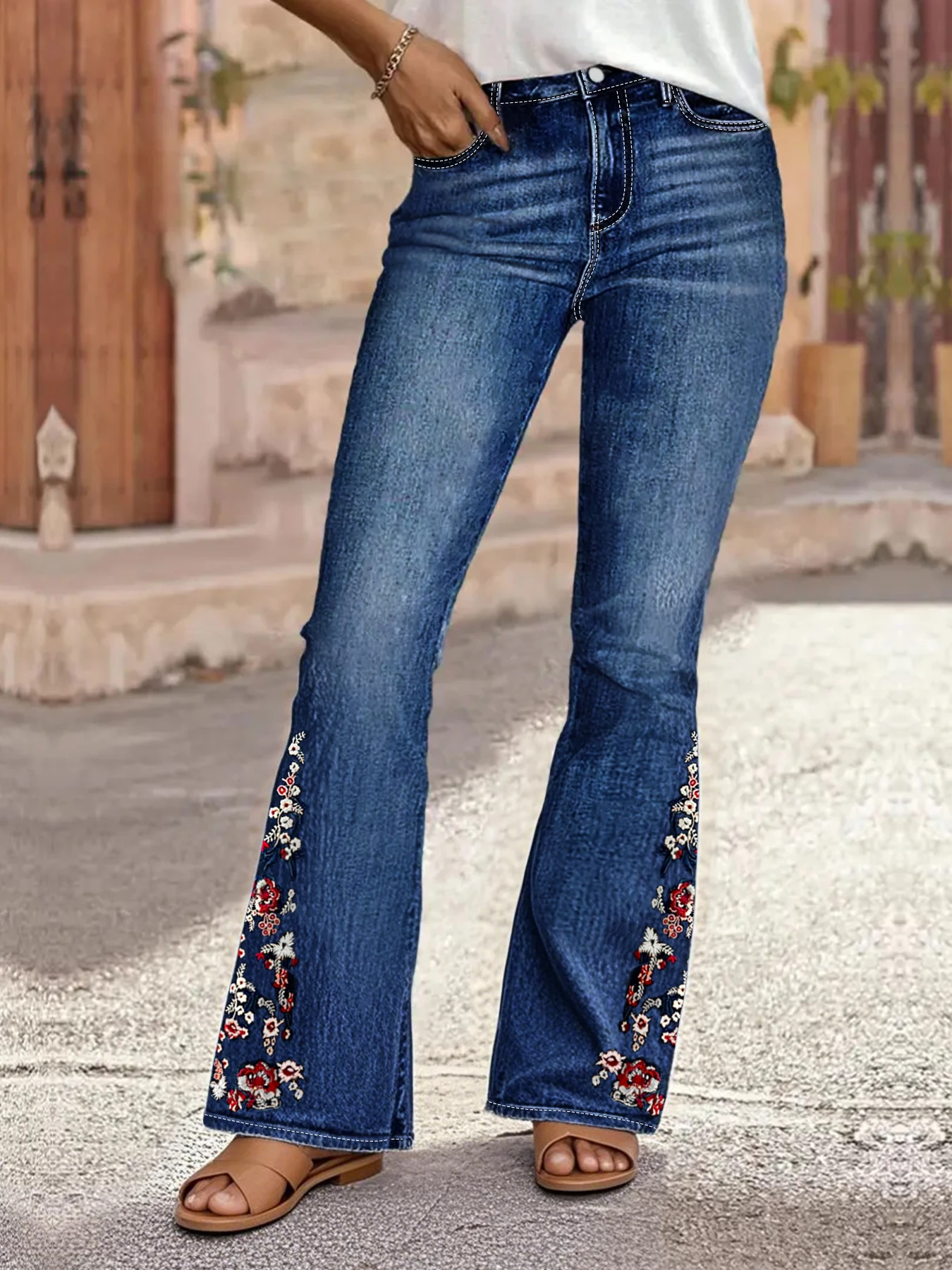 plus Size High Waist Bell Bottom Jeans for Women Fashionable with Vintage Embroidery Elastic Slim Fit Women's Denim Jeans
plus Size High Waist Bell Bottom Jeans for Women Fashionable with Vintage Embroidery Elastic Slim Fit Women's Denim Jeans