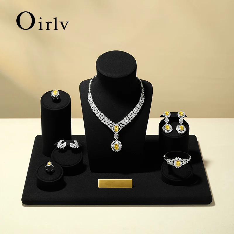 Oirlv Black High-End Jewelry Display Stands for Rings Earrings Necklaces Bracelets - Premium Window Display Prop
Oirlv Black High-End Jewelry Display Stands for Rings Earrings Necklaces Bracelets - Premium Window Display Prop