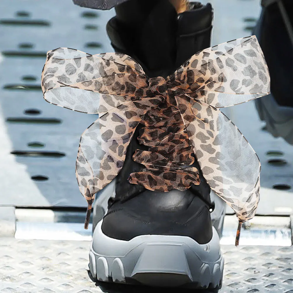 1 пара широких шнурков с плоской лентой, милые декоративные кружевные шнурки с леопардовым принтом для кроссовок, женские шнурки для обуви с животным узором, ботинки
1 пара широких шнурков с плоской лентой, милые декоративные кружевные шнурки с леопардовым принтом для кроссовок, женские шнурки для обуви с животным узором, ботинки