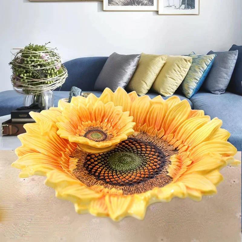 Dessert Plate Serving Ceramic Plate Snack Dishes Ceramics Fruit Platter Home Decoration Breakfast Dipping Dish Sunflower
Dessert Plate Serving Ceramic Plate Snack Dishes Ceramics Fruit Platter Home Decoration Breakfast Dipping Dish Sunflower