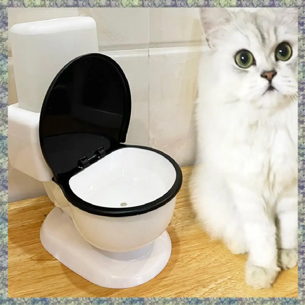 WON 650ML Cats Toilet Shaped Water Dispenser Drinking Bowl Water Flow Unplugged Automatic Water Feeding Artifact Pet Supply Dura
WON 650ML Cats Toilet Shaped Water Dispenser Drinking Bowl Water Flow Unplugged Automatic Water Feeding Artifact Pet Supply Dura