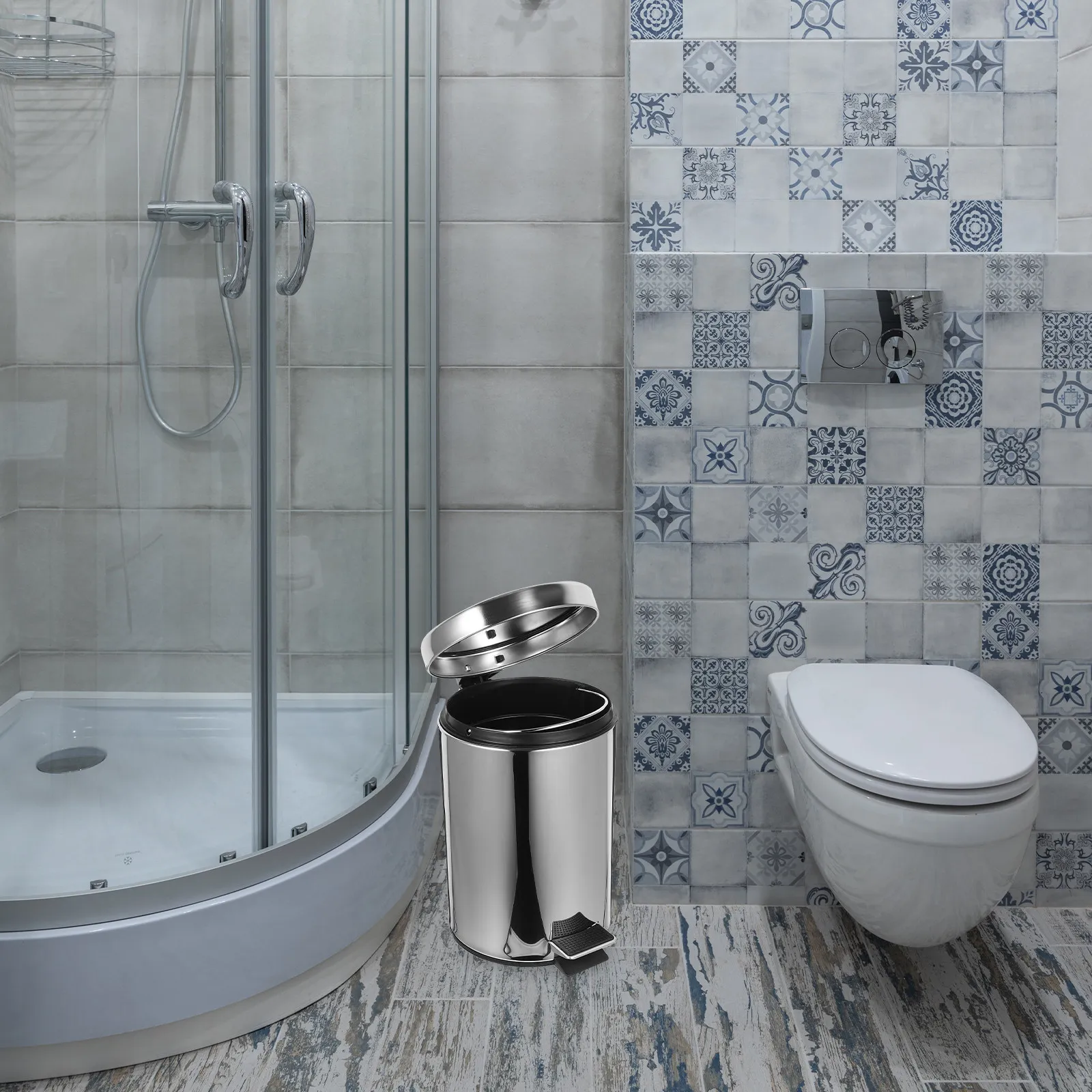 Мусорное ведро из нержавеющей стали с педалью и откидной крышкой, большой объем, для кухни, дома, офиса, спальни
Мусорное ведро из нержавеющей стали с педалью и откидной крышкой, большой объем, для кухни, дома, офиса, спальни