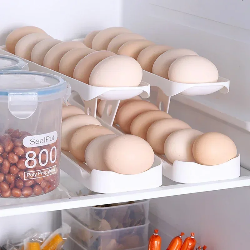 Automatic Rolling Holder Rack Fridge Egg Storage Box Container Kitchen Refrigerator EggFridge Kitchen Organizer Accessories
Automatic Rolling Holder Rack Fridge Egg Storage Box Container Kitchen Refrigerator EggFridge Kitchen Organizer Accessories
