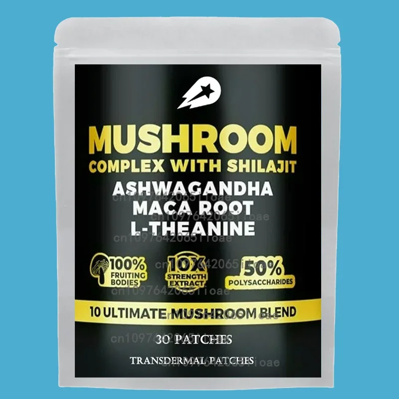 Грибовидный комплекс Прозрачные пластыри Левы Гривы, Рейши и Кордицепс для памяти Натуральная энергия Снятие стресса 30 пластырей 
Грибовидный комплекс Прозрачные пластыри Левы Гривы, Рейши и Кордицепс для памяти Натуральная энергия Снятие стресса 30 пластырей