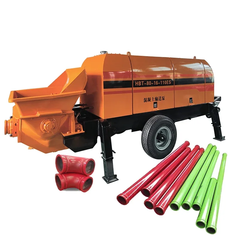 High Quality Portable Horizontal Conveying Distance Stationary Mobile Electric Diesel Concrete Mixer Pump Concrete Pumps
High Quality Portable Horizontal Conveying Distance Stationary Mobile Electric Diesel Concrete Mixer Pump Concrete Pumps