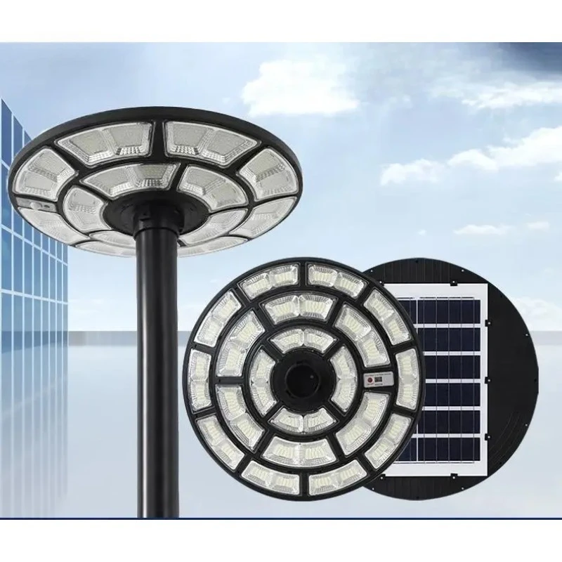 Outdoor Ip65 Waterproof High Power Round Ufo Post Pole Lamp 800w Solar Street Light for Garden Villa ufo Solar Light
Outdoor Ip65 Waterproof High Power Round Ufo Post Pole Lamp 800w Solar Street Light for Garden Villa ufo Solar Light