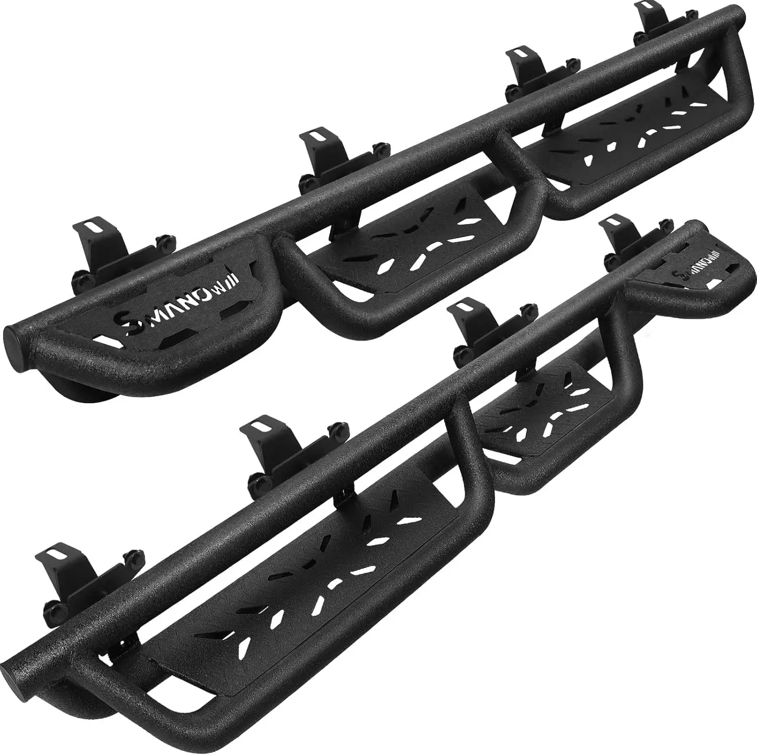 Wheel to Wheel Running Boards for 2020-2026 4-Door Jeeps, Carbon Steel, Drop-Down Steps, Bed Access
Wheel to Wheel Running Boards for 2020-2026 4-Door Jeeps, Carbon Steel, Drop-Down Steps, Bed Access