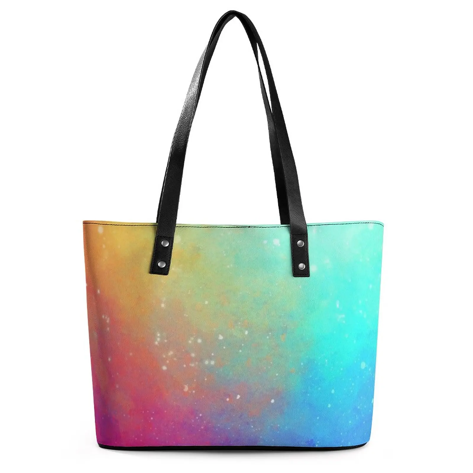 Colorful Galaxy Sky Handbags Women Rainbow Print Tote Bag Elegant Business Shoulder Bag Handle Custom PU Leather Hand Bags
Colorful Galaxy Sky Handbags Women Rainbow Print Tote Bag Elegant Business Shoulder Bag Handle Custom PU Leather Hand Bags