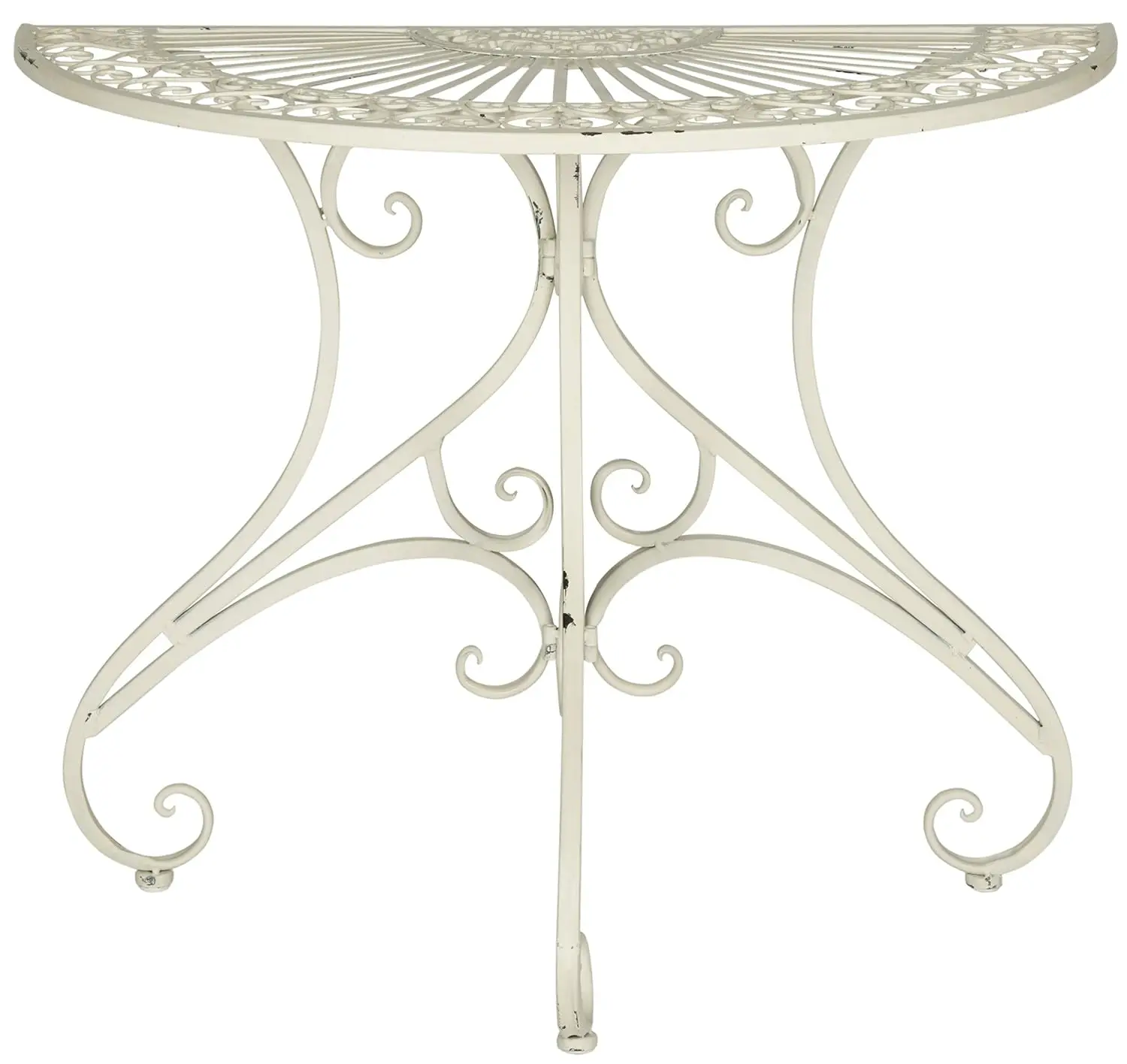 Antique White Metal Accent Table Weather Resistant UV Protected Outdoor Patio Side Table 20", Customized
Antique White Metal Accent Table Weather Resistant UV Protected Outdoor Patio Side Table 20", Customized