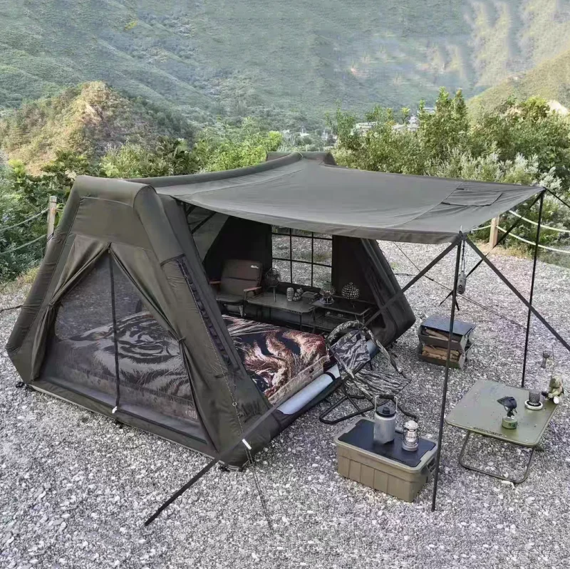 One Room One Living Room Inflatable Cabin Tent Outdoor Camping Tent
One Room One Living Room Inflatable Cabin Tent Outdoor Camping Tent