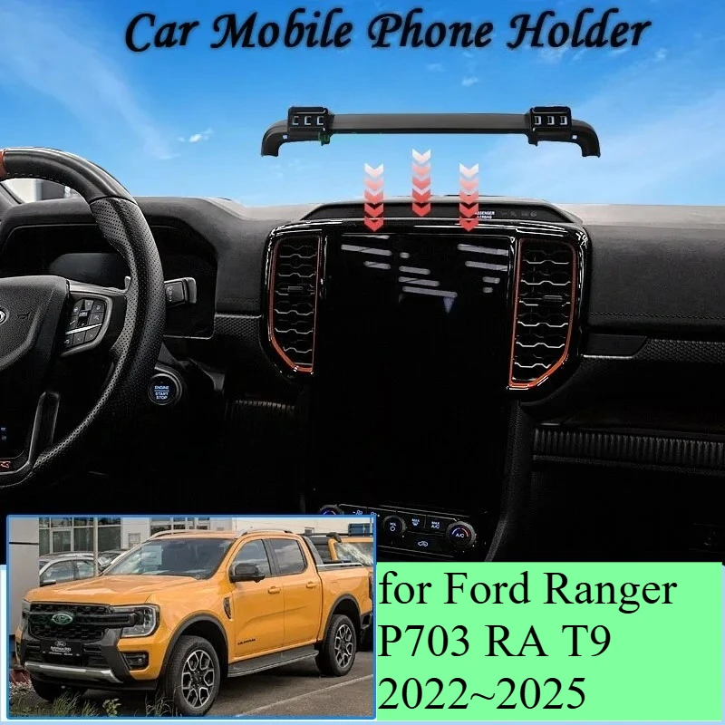 Car Mobile Phone Holder for Ford Ranger T9 Everest 2022~2025 Magnetic MagSafe GPS Bracket Gravity Stand Auto Accessories
Car Mobile Phone Holder for Ford Ranger T9 Everest 2022~2025 Magnetic MagSafe GPS Bracket Gravity Stand Auto Accessories