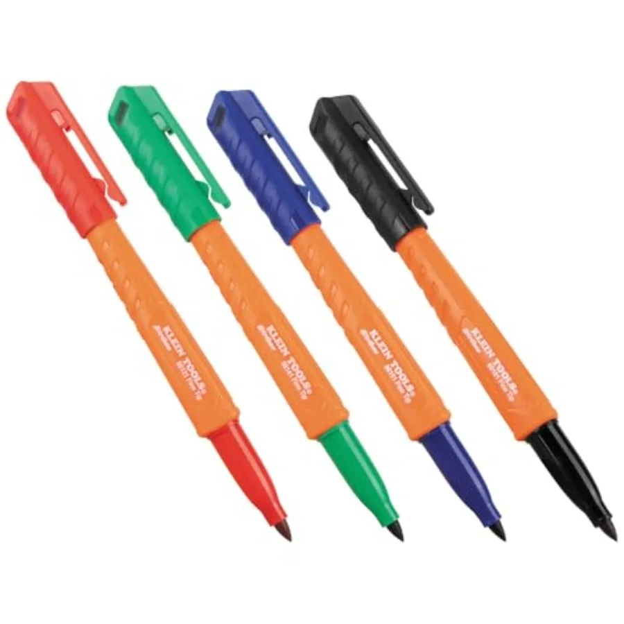 Skribes Fine Tip Permanent Markers, Assorted Colors, Hard Hat Clip, Multi-Surface Jobsite Marker for Wet, Dry and Oily Surfaces
Skribes Fine Tip Permanent Markers, Assorted Colors, Hard Hat Clip, Multi-Surface Jobsite Marker for Wet, Dry and Oily Surfaces