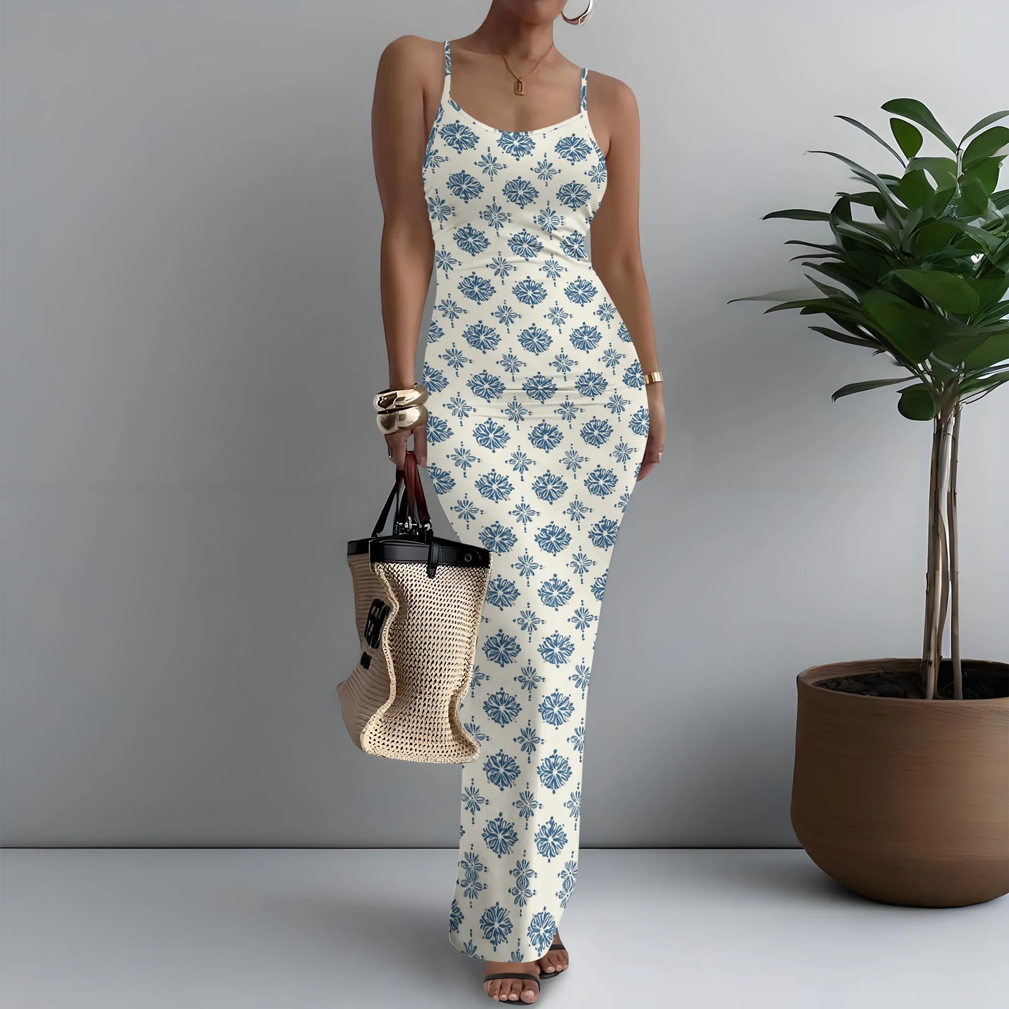 Floral Print Women's Spaghetti Strap Maxi Dress – Lightweight & Breezy, Perfect for Summer Days, Available in Sizes XS-2XL
Floral Print Women's Spaghetti Strap Maxi Dress – Lightweight & Breezy, Perfect for Summer Days, Available in Sizes XS-2XL