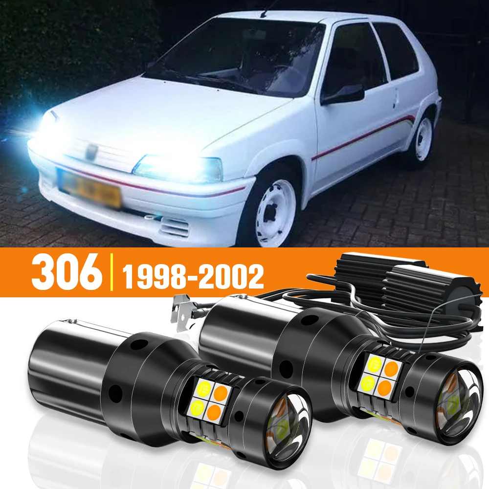 2x LED Dual Mode Turn Signal+Daytime Running Light DRL For Peugeot 306 1998-2002 1999 2000 2001 Accessories Canbus
2x LED Dual Mode Turn Signal+Daytime Running Light DRL For Peugeot 306 1998-2002 1999 2000 2001 Accessories Canbus