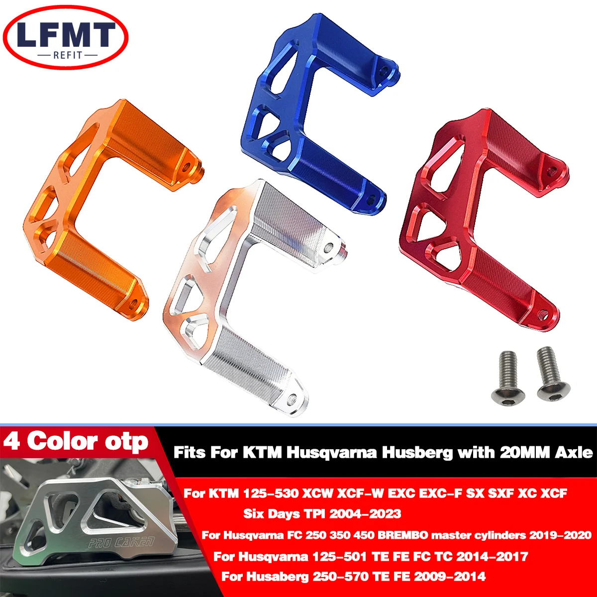 CNC Rear Caliper Guard Rear Brake Disc Guard Protector Cover For KTM 125-530 XCW XCFW EXC EXCF SXF XCF 6D TPI 2004-2023 Husaberg
CNC Rear Caliper Guard Rear Brake Disc Guard Protector Cover For KTM 125-530 XCW XCFW EXC EXCF SXF XCF 6D TPI 2004-2023 Husaberg
