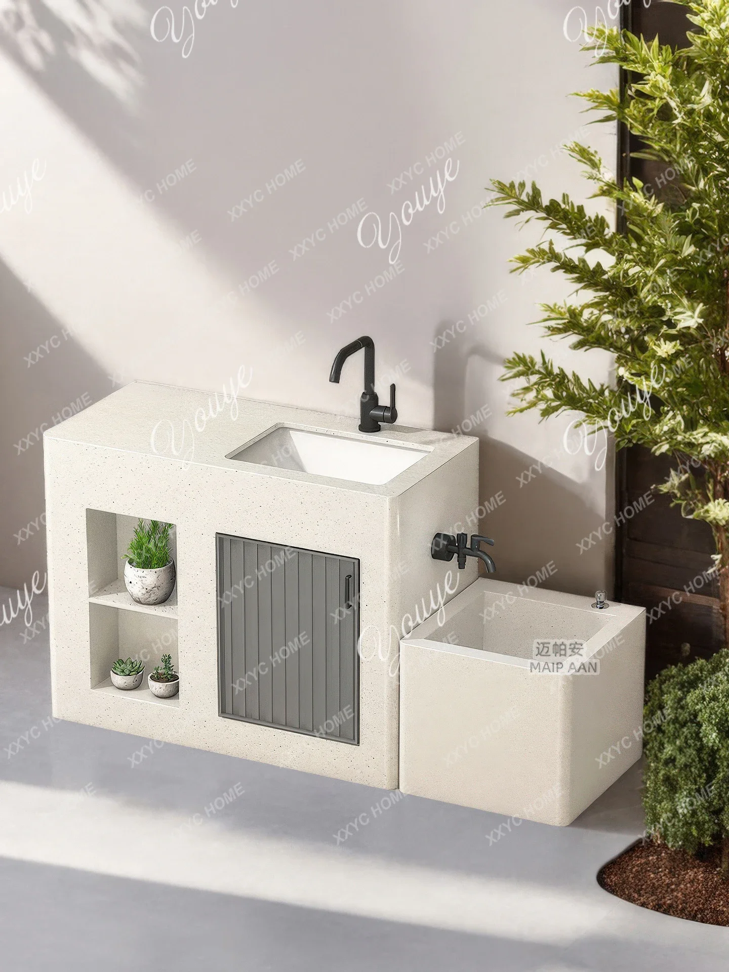 Slate outdoor column basin, courtyard wash basin, garden basin, round edge integrated wash basin
Slate outdoor column basin, courtyard wash basin, garden basin, round edge integrated wash basin