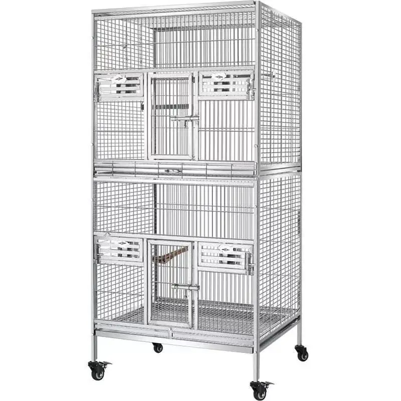 Double-layer Parrot Bird Cage Large Stainless Steel Xuanfeng Monk Extra Large Breeding Villa
Double-layer Parrot Bird Cage Large Stainless Steel Xuanfeng Monk Extra Large Breeding Villa
