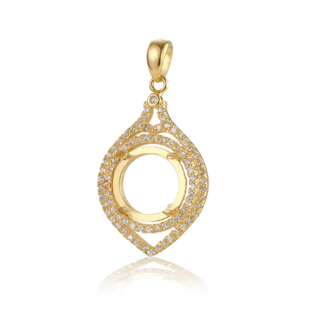 Pendant Base for 10x10mm Round Cabochons Pendant Blank Gold Plated Sterling Silver Zircon Pave Pendant Setting
Pendant Base for 10x10mm Round Cabochons Pendant Blank Gold Plated Sterling Silver Zircon Pave Pendant Setting