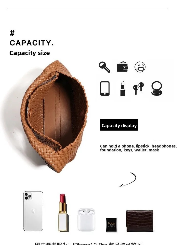2025 Soft Leather Handwoven oulder Bag Women's Casual Handbag Korean Sle Large Capaci Mother-Child Underarm Bag
2025 Soft Leather Handwoven oulder Bag Women's Casual Handbag Korean Sle Large Capaci Mother-Child Underarm Bag