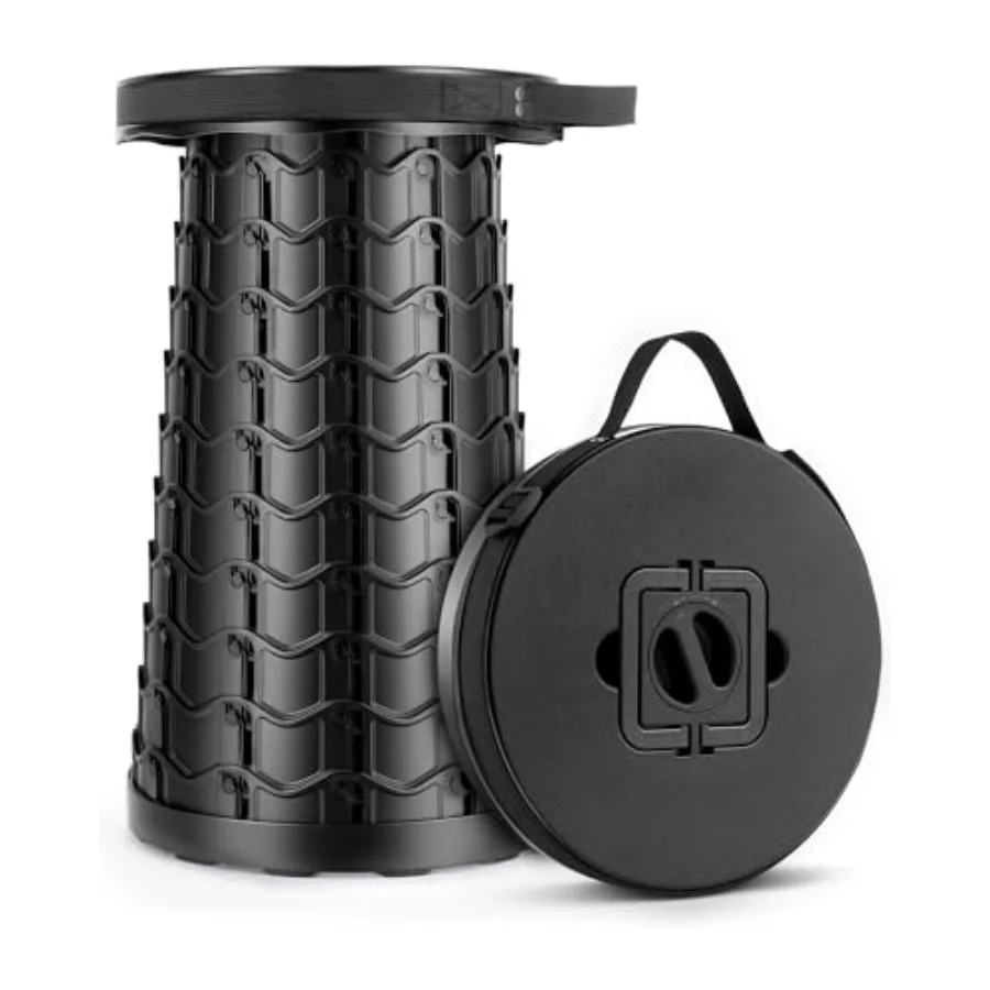 Portable Heavy Duty Collapsible Stool - Wide Seat, Extra Tall and Height Adjustable Stool - Retractable Folding Chair for Campi
Portable Heavy Duty Collapsible Stool - Wide Seat, Extra Tall and Height Adjustable Stool - Retractable Folding Chair for Campi