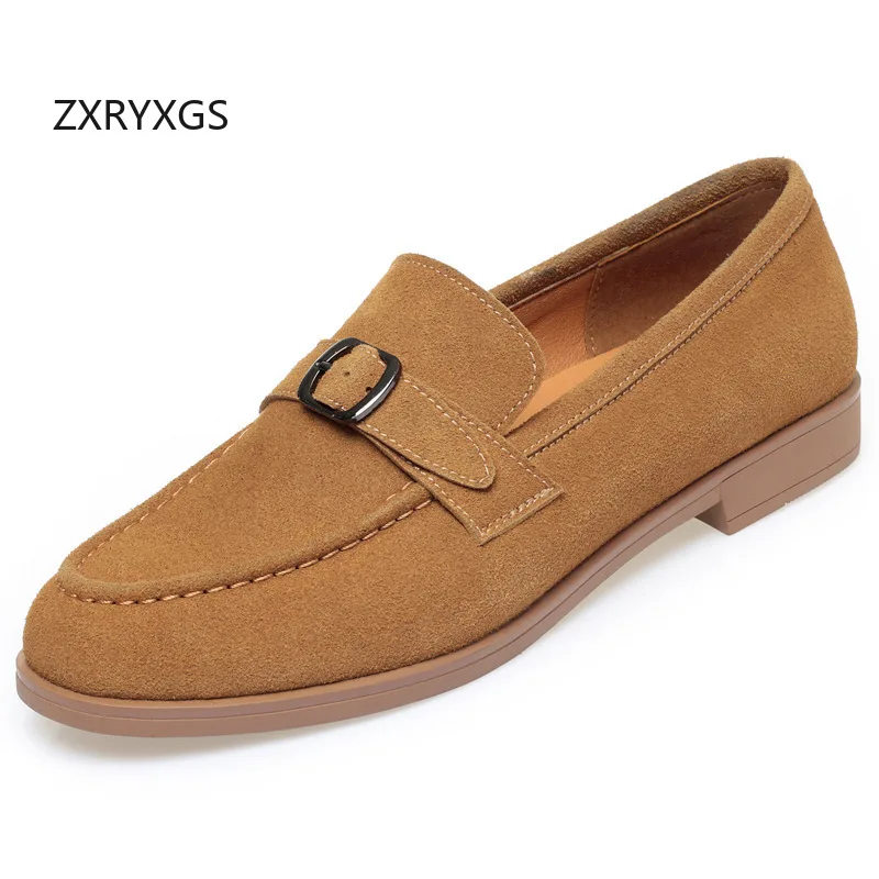 ZXRYXGS, женская обувь из коровьей замши в британском стиле, туфли на плоской подошве, весна-осень 2023, темпераментная трендовая обувь с круглым носком на плоской подошве
ZXRYXGS, женская обувь из коровьей замши в британском стиле, туфли на плоской подошве, весна-осень 2023, темпераментная трендовая обувь с круглым носком на плоской подошве