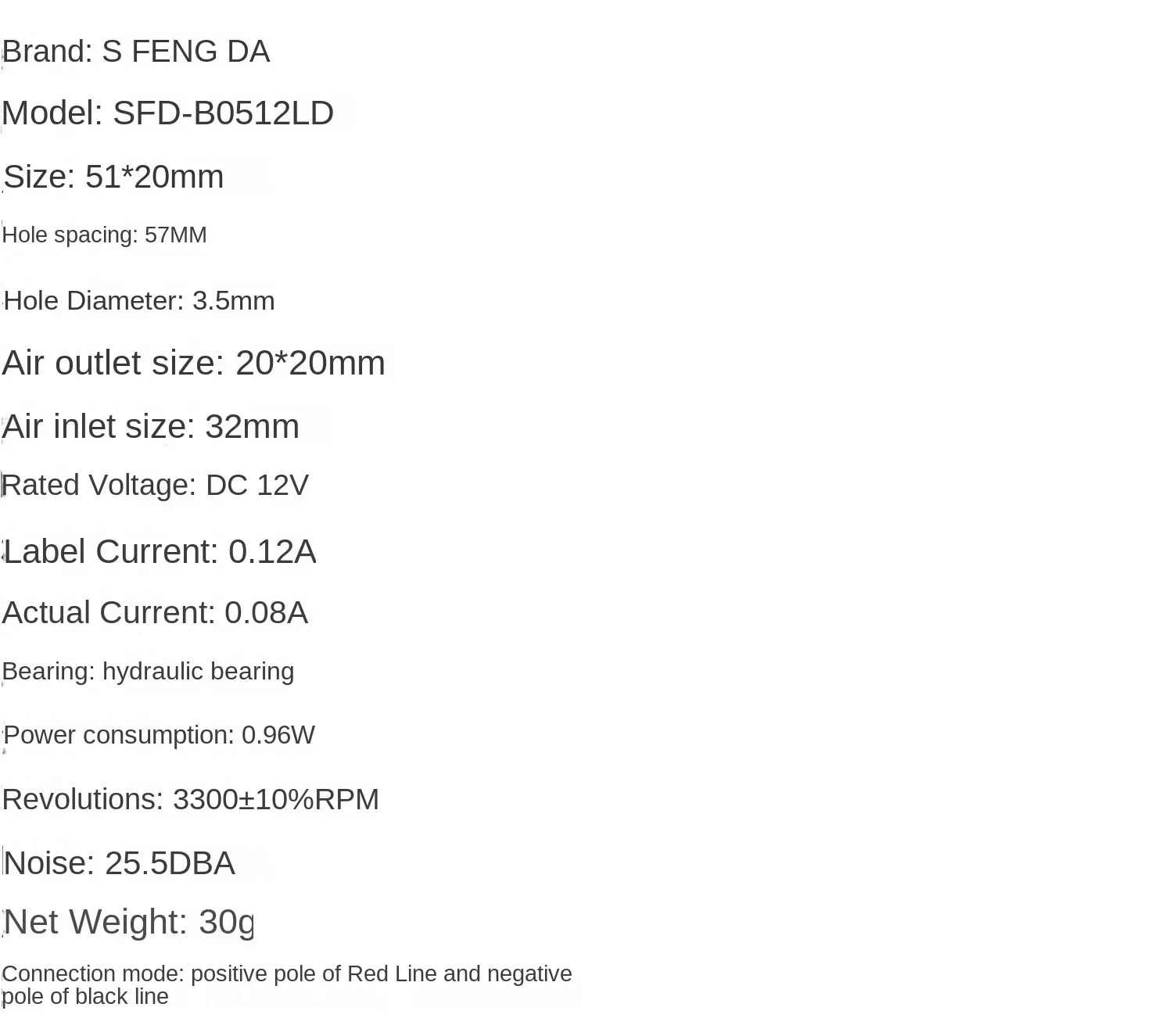 k New SFD-B0512LD turbo blower 5020 DC 5CM mute 12V humidifier cooling fan 50*50*20MM
k New SFD-B0512LD turbo blower 5020 DC 5CM mute 12V humidifier cooling fan 50*50*20MM