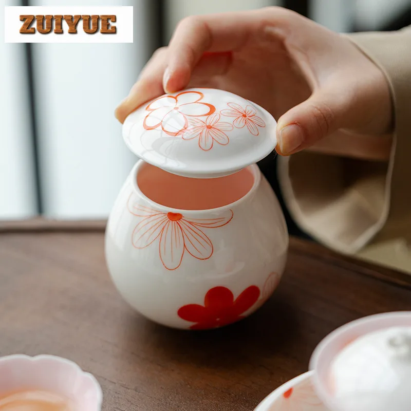 Hand Drawn Small Red Flower Tea Box Organizer Moisture-proof Creative Storage Tank Containers Tea Caddy Teaset Ornaments Craft
Hand Drawn Small Red Flower Tea Box Organizer Moisture-proof Creative Storage Tank Containers Tea Caddy Teaset Ornaments Craft