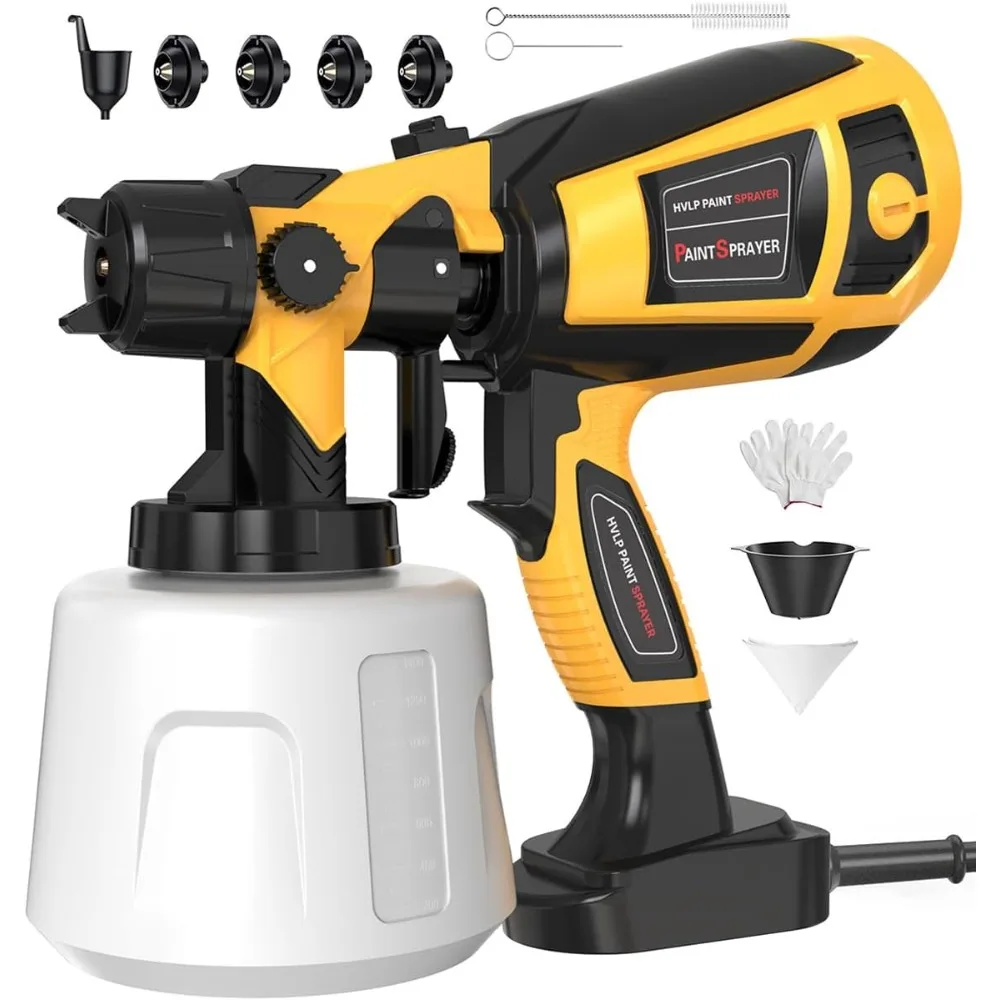 Paint Sprayer Tool 1000W High Power Electric Spray Paint Gun Easy to Clean for Furniture Cabinets Fence Walls
Paint Sprayer Tool 1000W High Power Electric Spray Paint Gun Easy to Clean for Furniture Cabinets Fence Walls