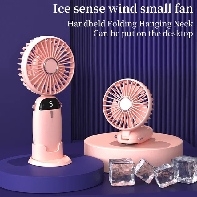 1pc Mini Portable Fan, Handheld Fan Personal Mini Fan USB Rechargeable With 5 Speeds, 90° Foldable Mini Fan With Display
1pc Mini Portable Fan, Handheld Fan Personal Mini Fan USB Rechargeable With 5 Speeds, 90° Foldable Mini Fan With Display