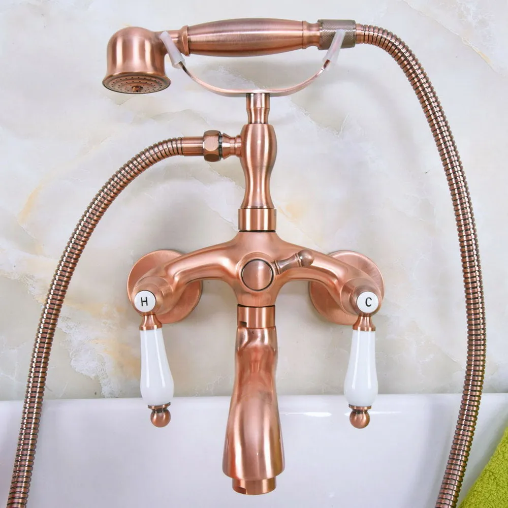 Antique Red Copper Clawfoot Bath Tub Faucet Mixer Tap Telephone Hand Held Shower Lna310
Antique Red Copper Clawfoot Bath Tub Faucet Mixer Tap Telephone Hand Held Shower Lna310