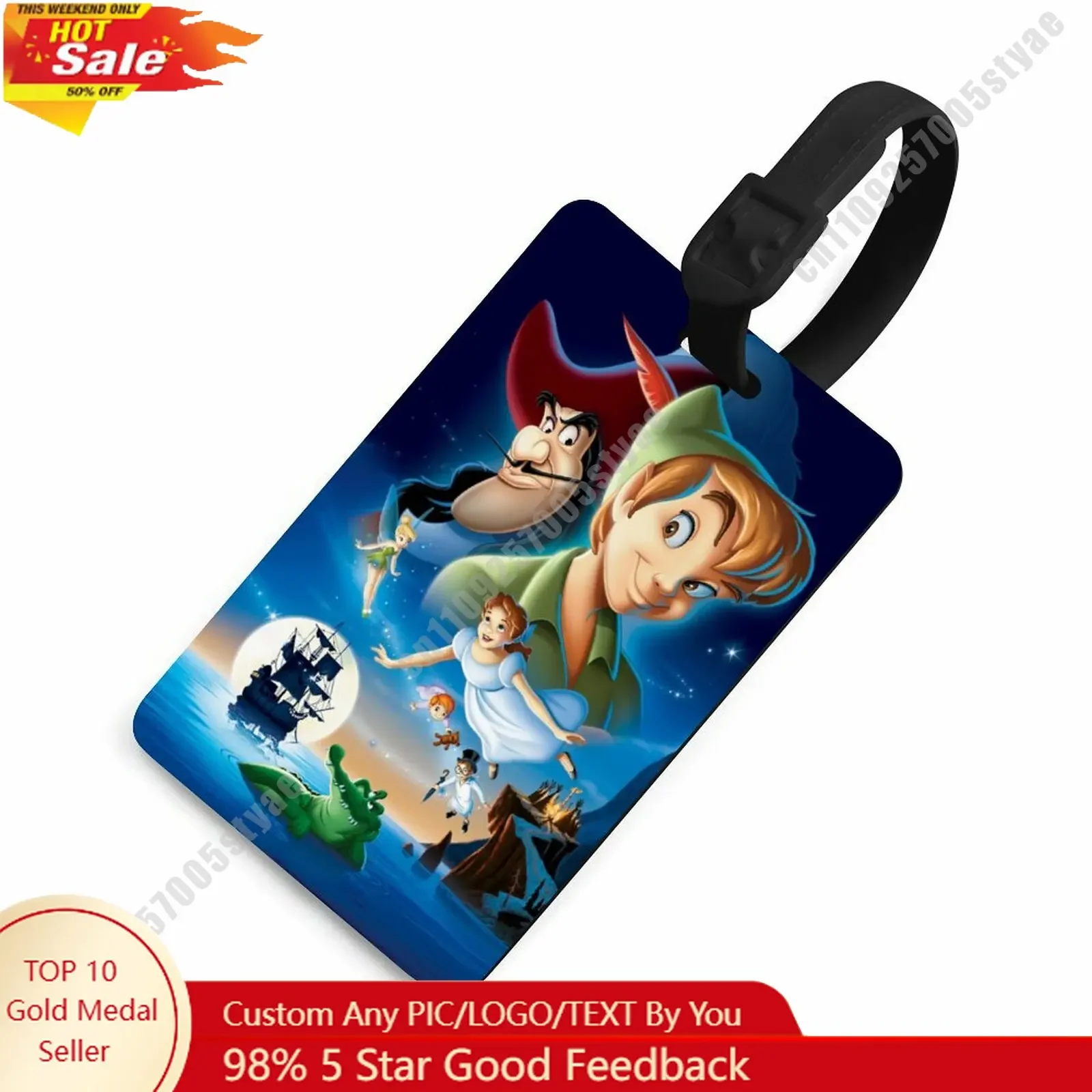 Peter Pan Luggage Tags Disney Personalized Customized Your Name Phone Number Address Anti Loss Travel Essential Accessories
Peter Pan Luggage Tags Disney Personalized Customized Your Name Phone Number Address Anti Loss Travel Essential Accessories