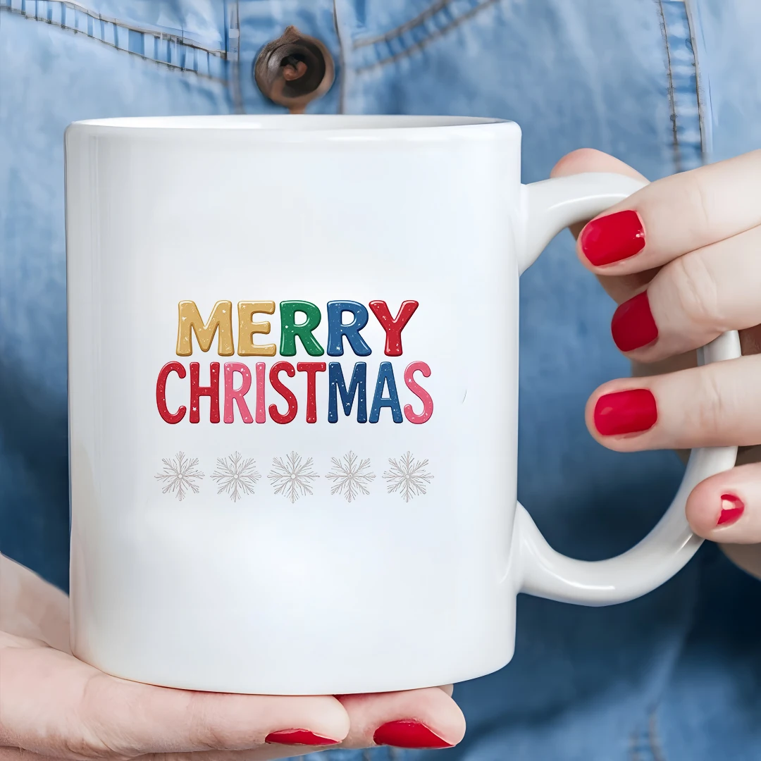 11oz Christmas Themed Mug MERRY CHRISTMAS Snowflake Cup Kids' Office Family Cold & Hot Drink Cup Christmas Gift
11oz Christmas Themed Mug MERRY CHRISTMAS Snowflake Cup Kids' Office Family Cold & Hot Drink Cup Christmas Gift