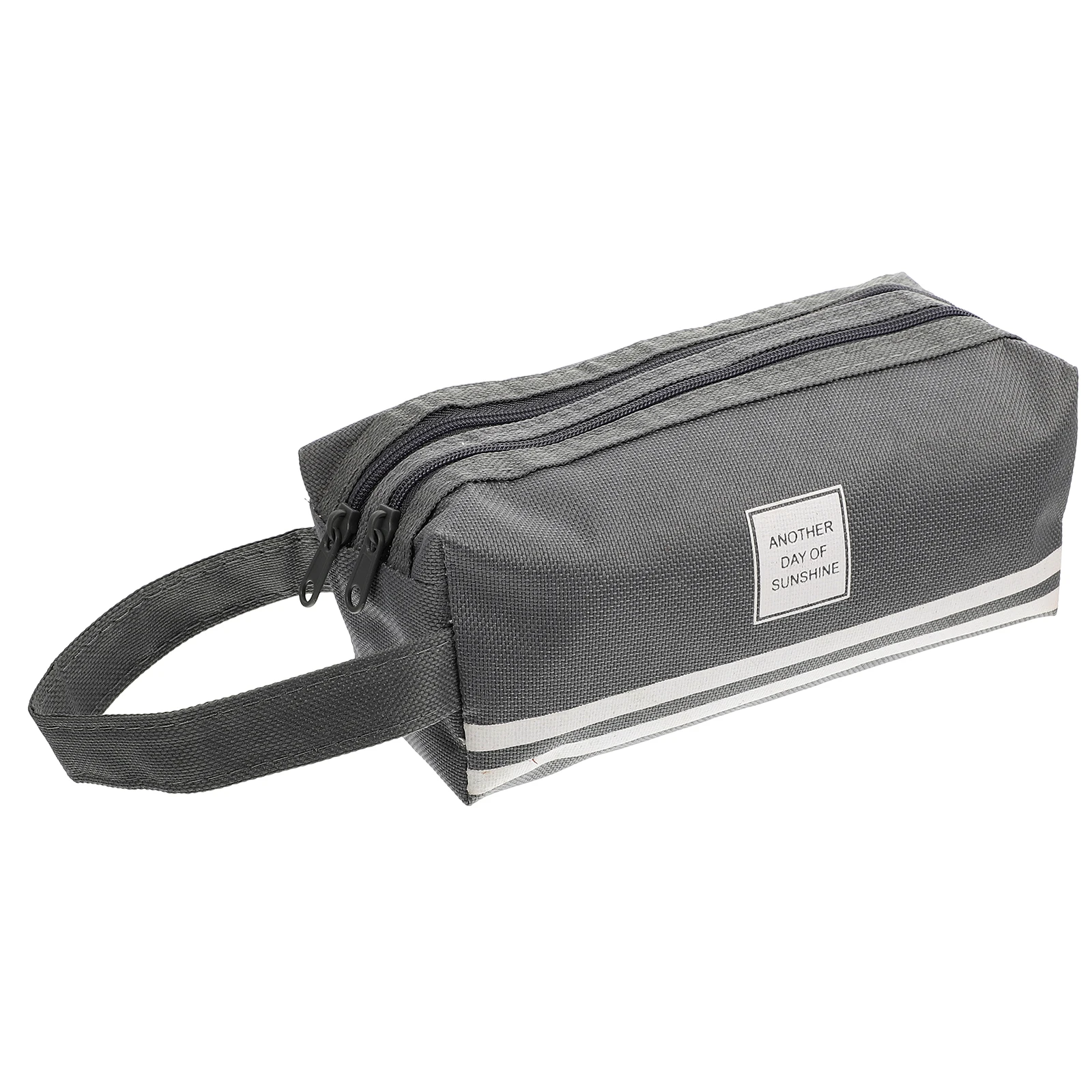 Oxford Cloth Double Layer Pencil Bag Large Capacity Lightweight Portable Stationery Storage Dark Grey Travel Supplies Zipper
Oxford Cloth Double Layer Pencil Bag Large Capacity Lightweight Portable Stationery Storage Dark Grey Travel Supplies Zipper