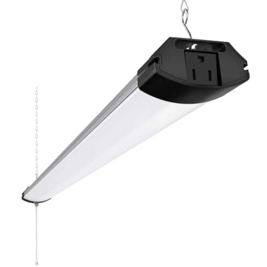 BS84 LED Shop Light for Garage, 10000LM, 84W, 4Feet, Linkable Light Fixture for Workshop, Basement, Hanging or Flush Mount, Hea
BS84 LED Shop Light for Garage, 10000LM, 84W, 4Feet, Linkable Light Fixture for Workshop, Basement, Hanging or Flush Mount, Hea
