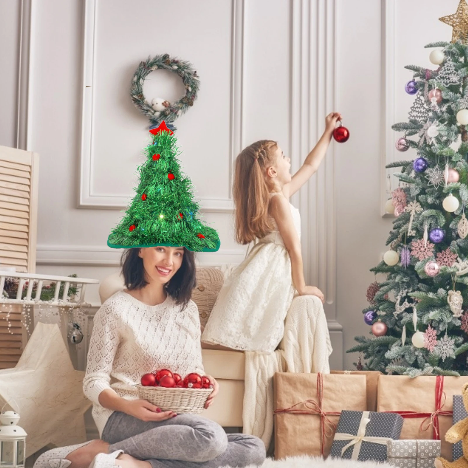 Clothing Santa Hat Child Party Hats Light up Christmas Aluminum Film Tree Colorful Lamp
Clothing Santa Hat Child Party Hats Light up Christmas Aluminum Film Tree Colorful Lamp