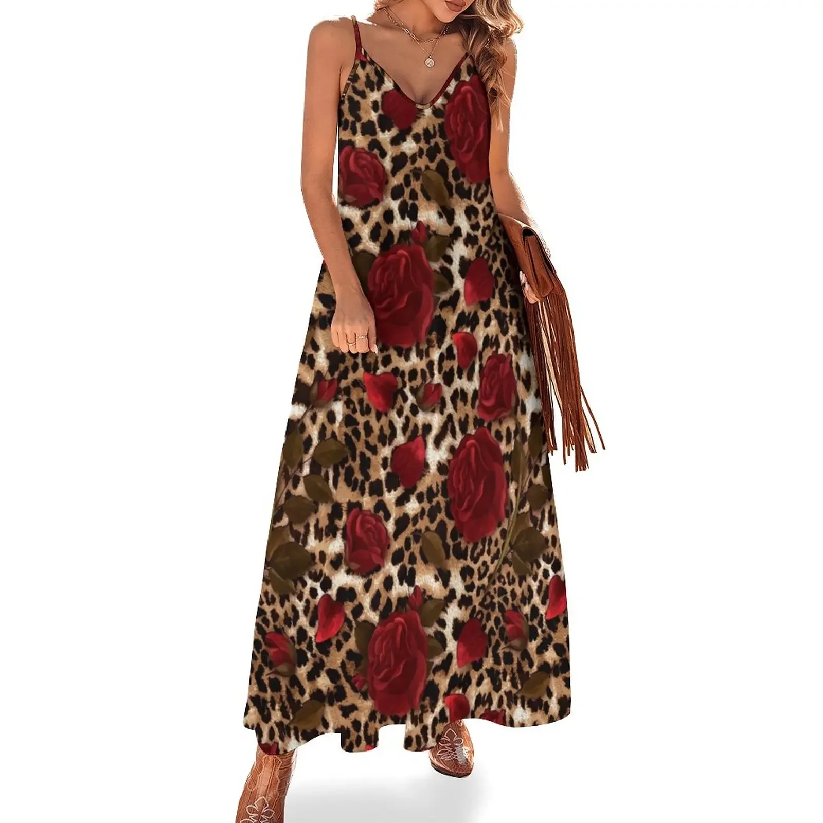 Leopard rose pattern Sleeveless Dress festival outfit women women's clothing summer 2025 novelties
Leopard rose pattern Sleeveless Dress festival outfit women women's clothing summer 2025 novelties