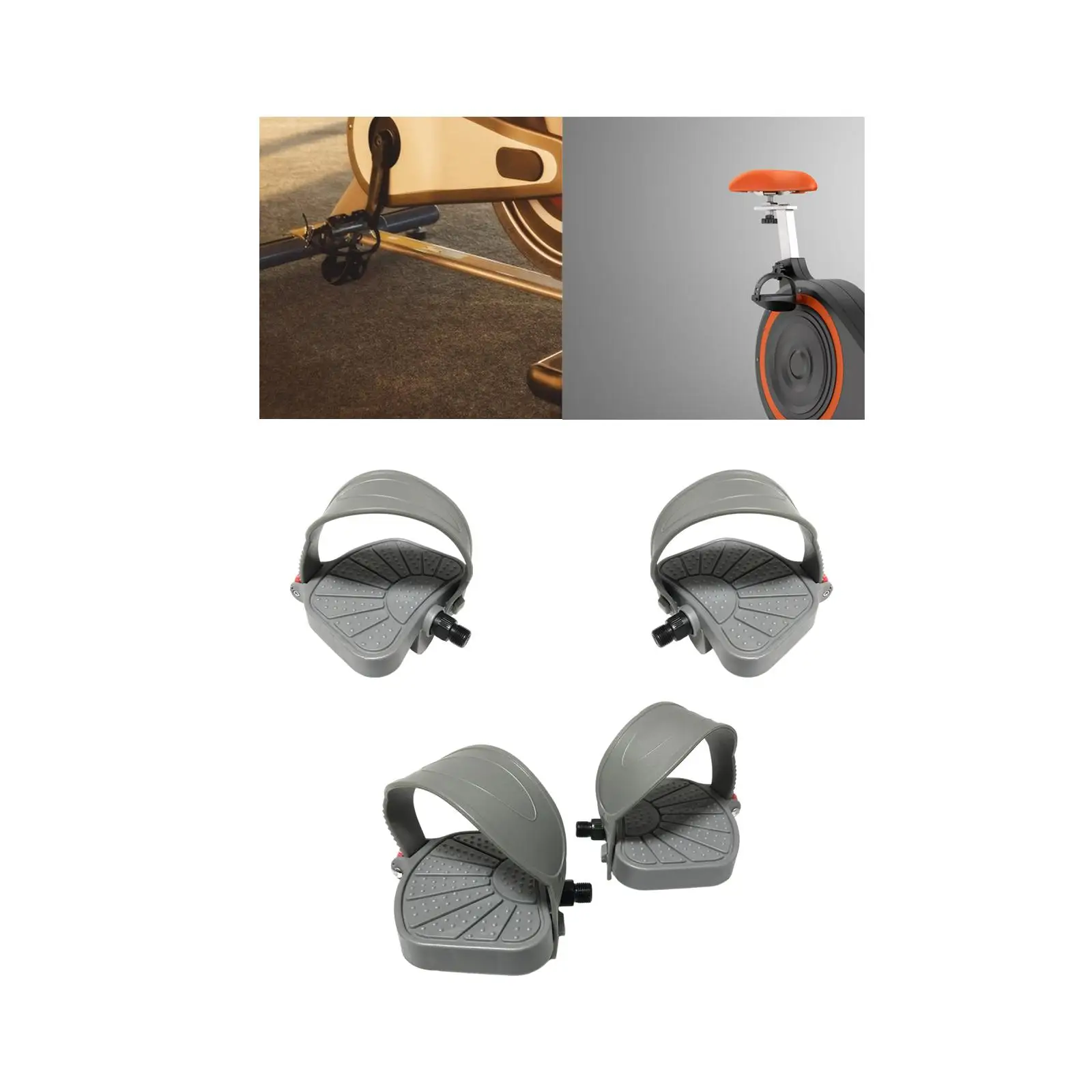 Exercise Bike Pedal with Strap Anti Skid for 9/16 Inch Spindle Bikes Portable
Exercise Bike Pedal with Strap Anti Skid for 9/16 Inch Spindle Bikes Portable