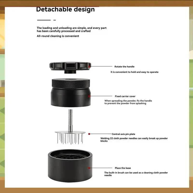 51MM Adjustable Coffee Distributor Coffee Powder Distributor Needle Coffee Powder Stirring Tool-BAAX
51MM Adjustable Coffee Distributor Coffee Powder Distributor Needle Coffee Powder Stirring Tool-BAAX