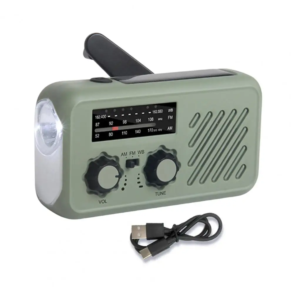 Phone Charger Compact Portable Emergency Radio with Flashlight Sos Alarm Hand Rechargeable Am/fm Band for Outdoor
Phone Charger Compact Portable Emergency Radio with Flashlight Sos Alarm Hand Rechargeable Am/fm Band for Outdoor