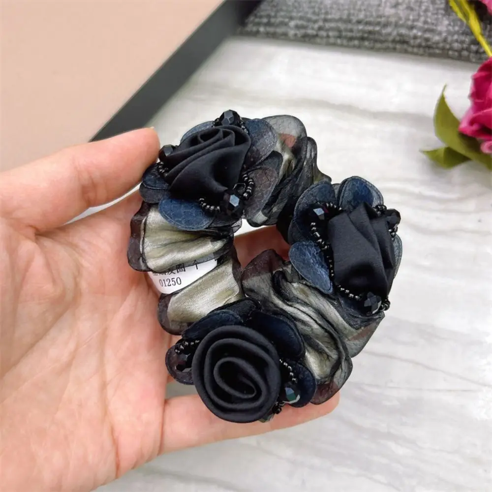 Elegant Lace Hair Scrunchies Floral Pattern 3 Flower Large Intestine Hair Ring Comfortable Wear Creative Ponytail Holder
Elegant Lace Hair Scrunchies Floral Pattern 3 Flower Large Intestine Hair Ring Comfortable Wear Creative Ponytail Holder