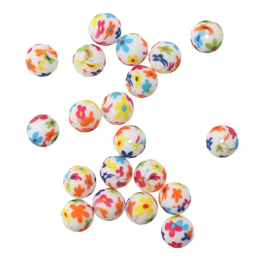 Jewelry Supplies 15mm Silicone Beads Flower Leaf Print Jewelry Making Loose Beads Jewelry Accessories
Jewelry Supplies 15mm Silicone Beads Flower Leaf Print Jewelry Making Loose Beads Jewelry Accessories