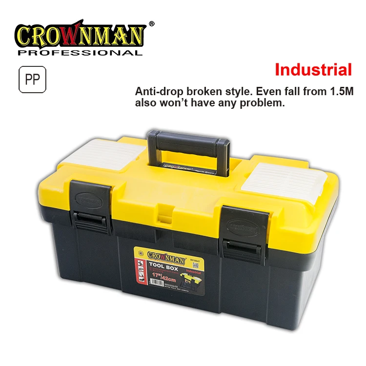CROWNMAN 14"/17"/19" Wholesale Professional Portable Storage Tools Case Heavy Plastic Toolbox
CROWNMAN 14"/17"/19" Wholesale Professional Portable Storage Tools Case Heavy Plastic Toolbox