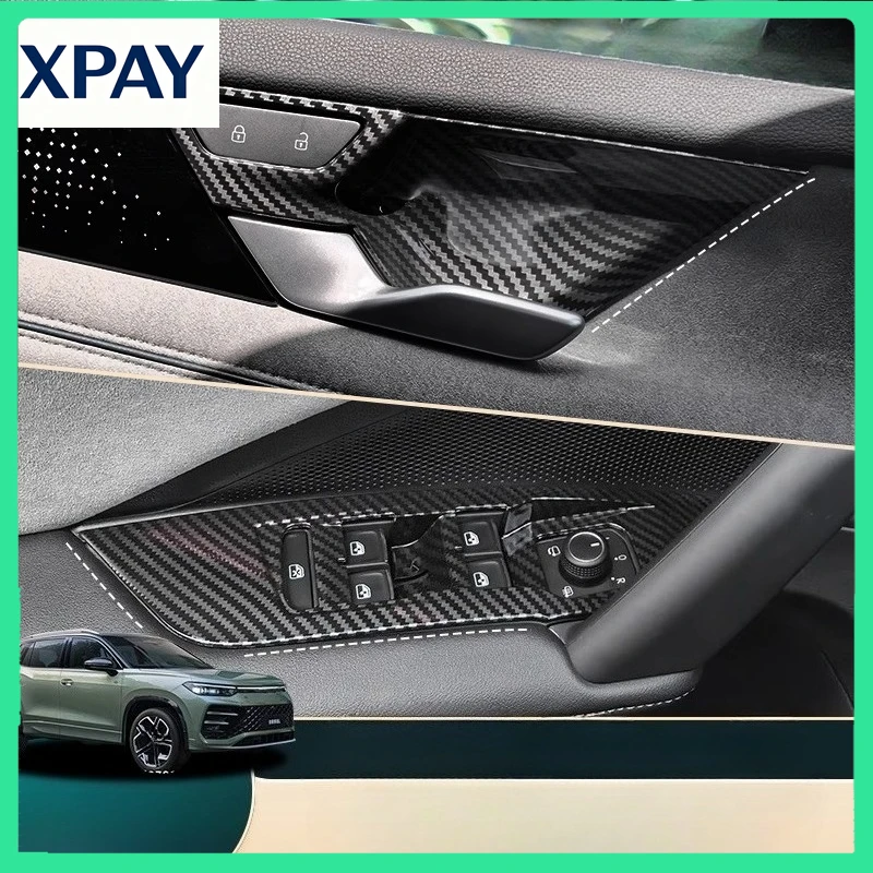 New For Volkswagen Tayron L Car interior window button modification door armrest wood grain sequin decorative frame
New For Volkswagen Tayron L Car interior window button modification door armrest wood grain sequin decorative frame