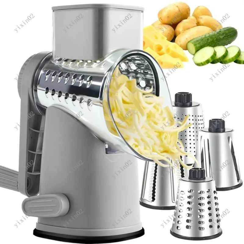 4 in 1 Manual Rotary Vegetable Slicer Cheese Grater Multifunctional Kitchen Tool
4 in 1 Manual Rotary Vegetable Slicer Cheese Grater Multifunctional Kitchen Tool