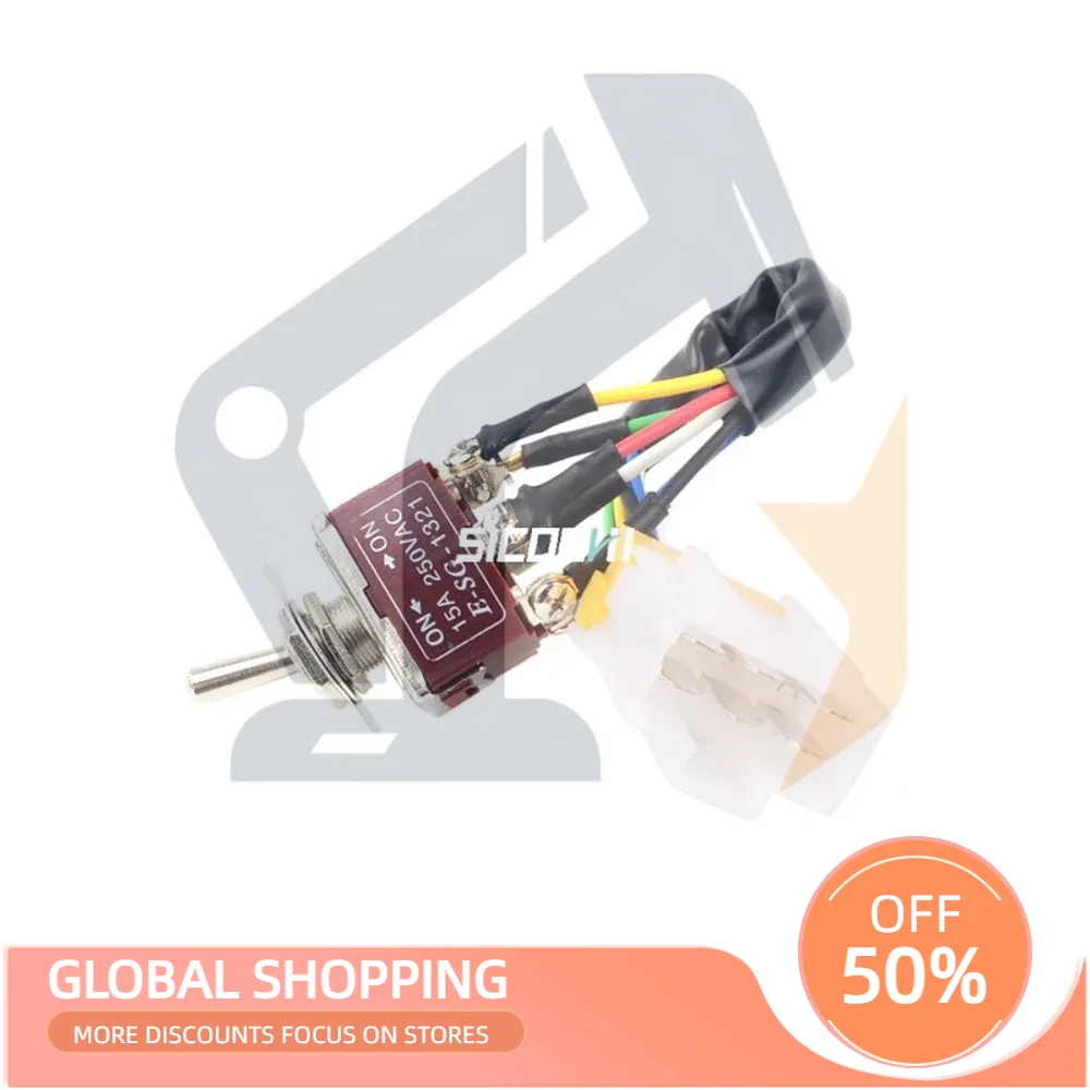 For Komatsu Spare Switch (6-wire) Power Switch Joystick Toggle Switch E-SG-1321 28843
For Komatsu Spare Switch (6-wire) Power Switch Joystick Toggle Switch E-SG-1321 28843