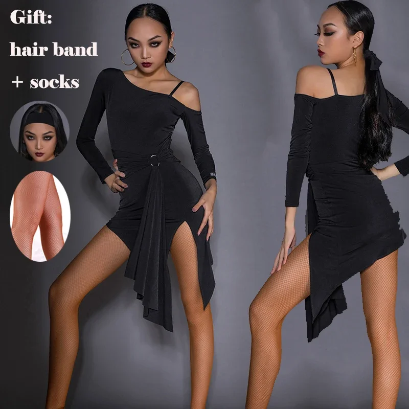 Women Long Sleeved Loose Practice Clothes Chacha Tango Smaba Latin Dance Dress Latin Dance Competition Dresses
Women Long Sleeved Loose Practice Clothes Chacha Tango Smaba Latin Dance Dress Latin Dance Competition Dresses