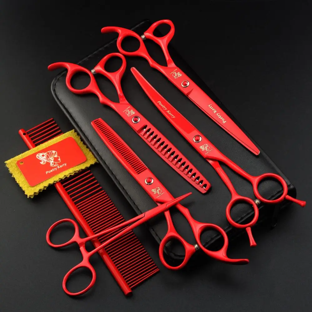 7 inch Professional Pet Scissors Dog Grooming Shears Straight Thinning Curved Scissors Set Pet Hair Cutting Kits
7 inch Professional Pet Scissors Dog Grooming Shears Straight Thinning Curved Scissors Set Pet Hair Cutting Kits