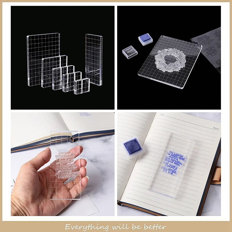 Clear Stamps Acrylic Block Template for Transparent Stamp Acrylic Pad Diy Scrapbooking Craft Cards Decoration Tools Stamping New
Clear Stamps Acrylic Block Template for Transparent Stamp Acrylic Pad Diy Scrapbooking Craft Cards Decoration Tools Stamping New