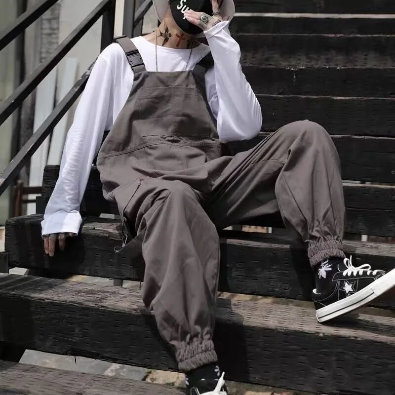 Retro American Cotton Overalls for Men Men's Suspenders Four Seasons Multi-Pocket Overalls Men Streetwear Cargo Pants Jumpsuit
Retro American Cotton Overalls for Men Men's Suspenders Four Seasons Multi-Pocket Overalls Men Streetwear Cargo Pants Jumpsuit